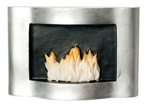 Dollhouse Miniature Resin Fireplace